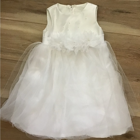 Custom Tulle Flower Girl Dress  4T - Picture 1 of 6